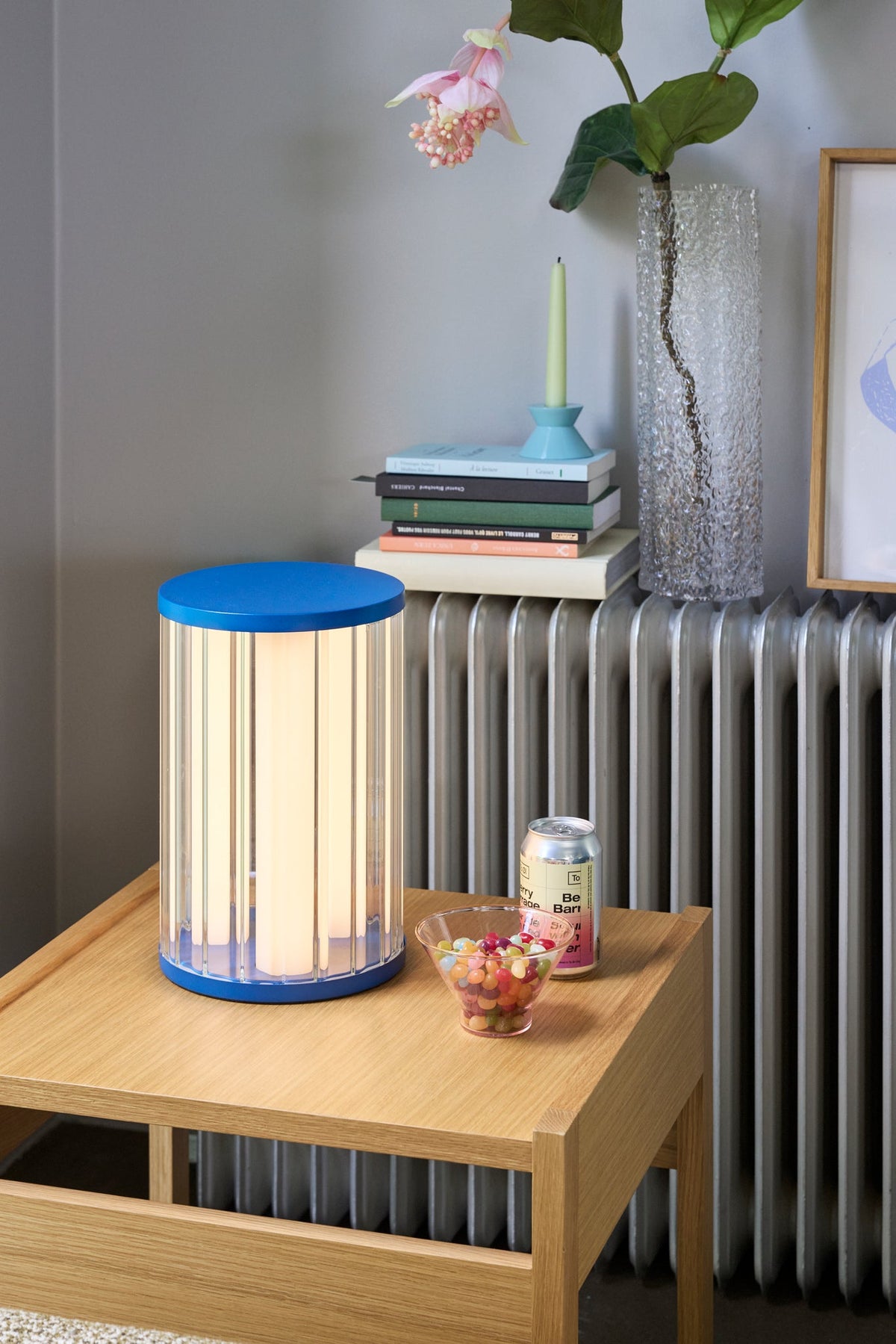 PolsterOase Möbel – Aru Tischlampe aus Glas, Blau – Ansicht 8