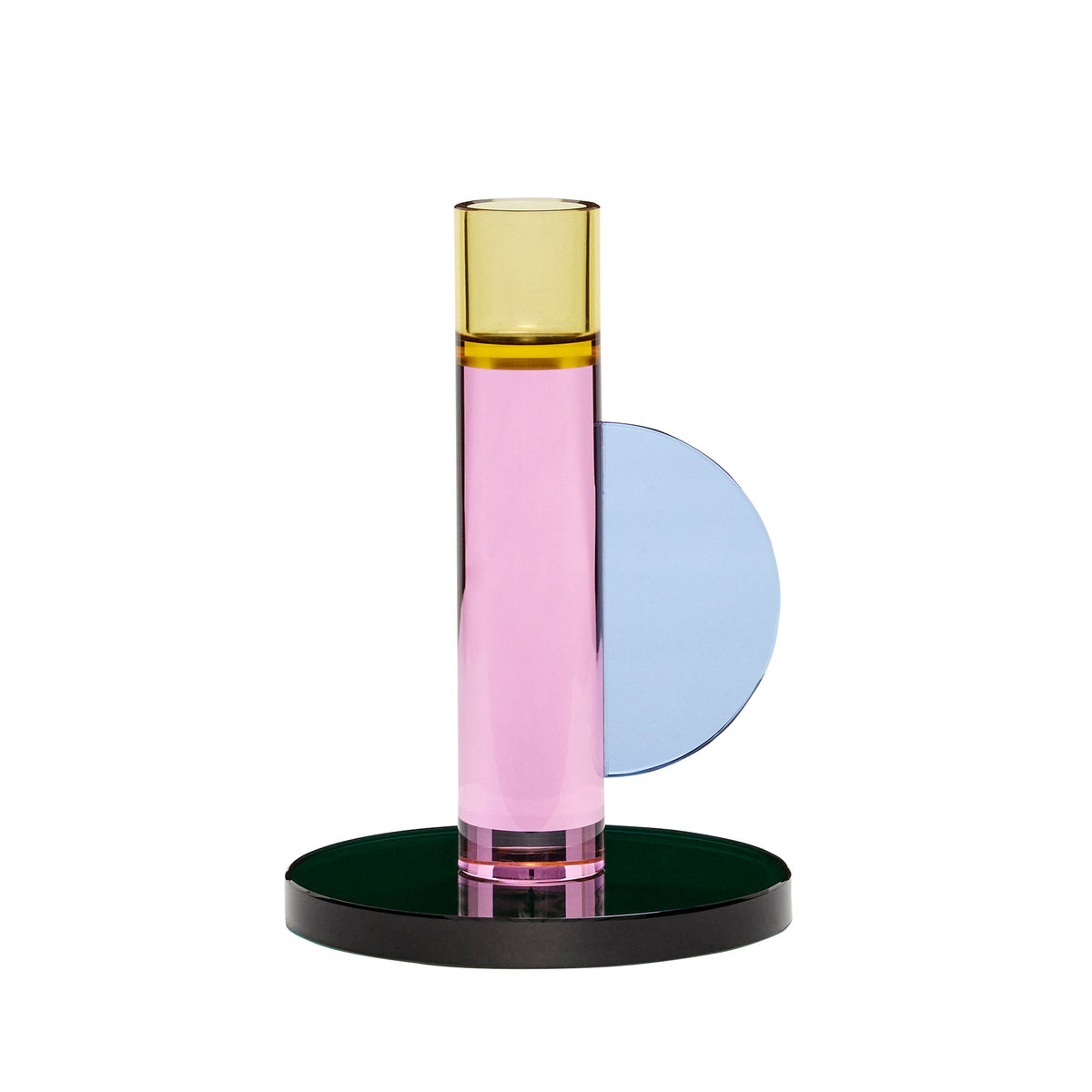 PolsterOase Möbel – Astro Kerzenhalter aus Kristallglas, Rosa