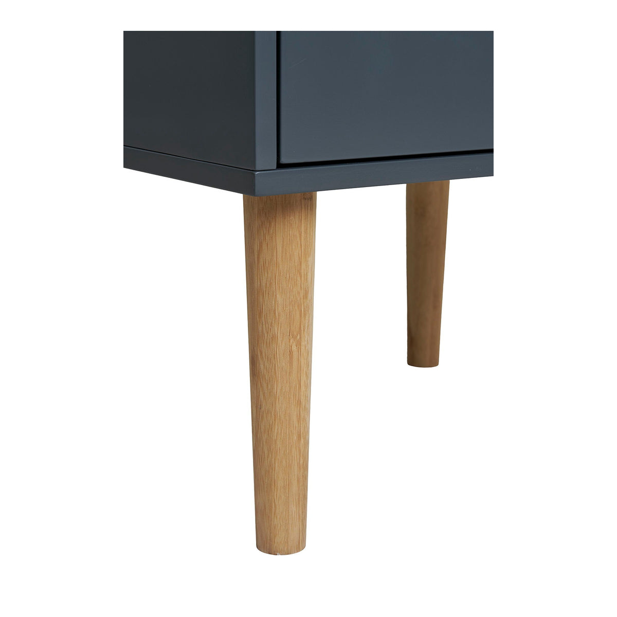 PolsterOase Möbel – Bisley Beistelltisch, lackiertes Holz, 2 Schubladen, dunkelgrau, 40x35x55 cm – Ansicht 6
