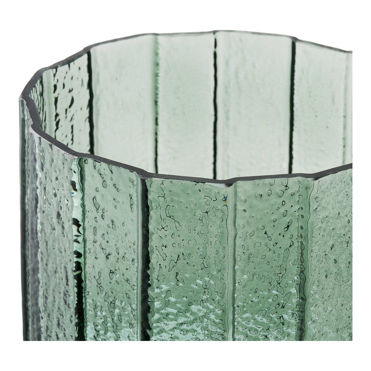PolsterOase Möbel – Blumentopf aus Glas, Posygrün, Ø 15 cm – Ansicht 3