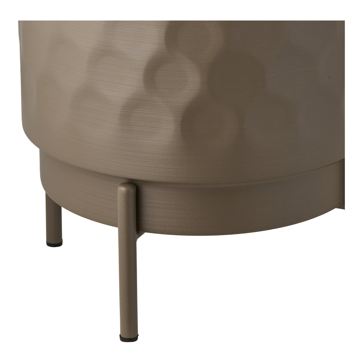 PolsterOase Möbel – Blumentopf aus Stahl, Braun, Ø 21 cm – Ansicht 4