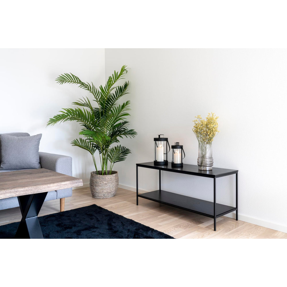 PolsterOase Möbel – Bondi Laternen aus Stahl und Glas, 2er, Set, Schwarz – Ansicht 8