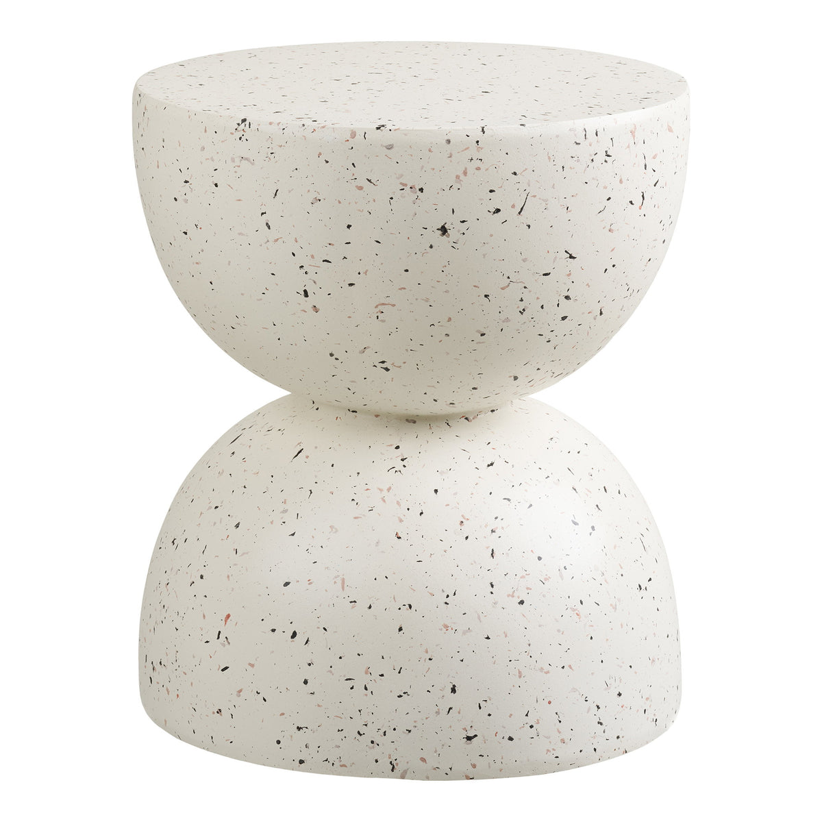 PolsterOase Möbel – Bonita Beistelltisch, Beistelltisch, Fiberclay, Terrazzo Optik Ø40×45 cm – Ansicht 2