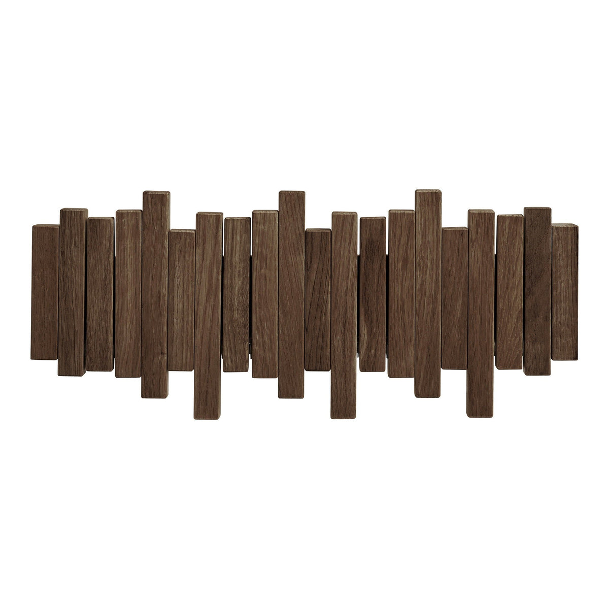 PolsterOase Möbel – Caltra Wandgarderobe aus Eiche, Dunkelbraun, 40 cm – Ansicht 4