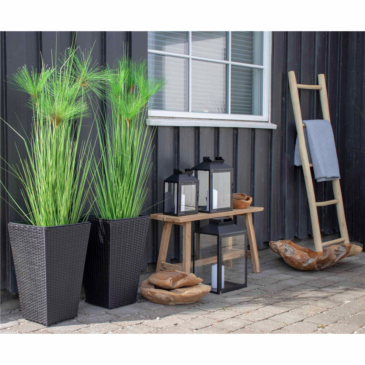PolsterOase Möbel – Dekoleiter aus Teakholz, Natur, 50 × 150 cm – Ansicht 6