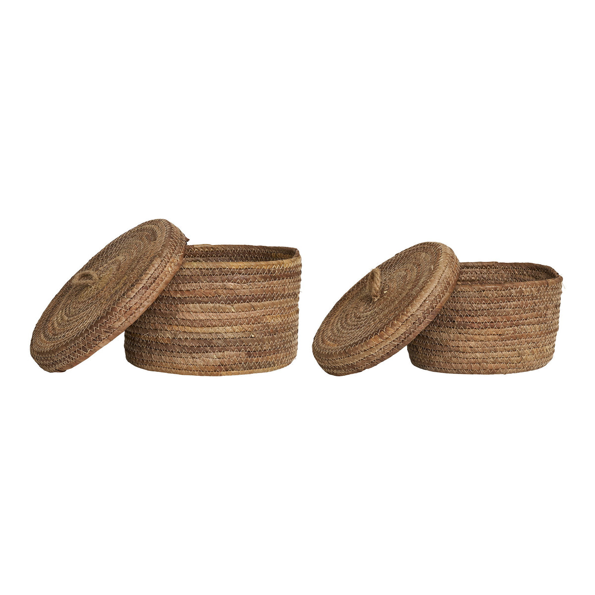 PolsterOase Möbel – Desio Baskets, Körbe aus Bananenblatt, natur, 2er Set – Ansicht 3