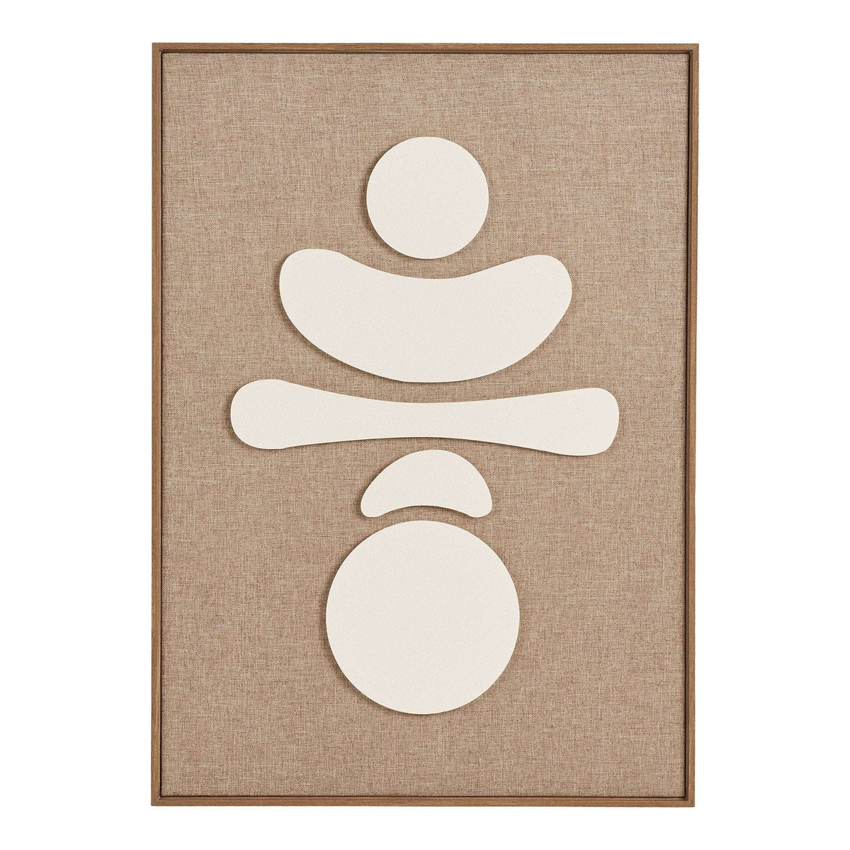 PolsterOase Möbel – Diva Relief, Wanddeko Nr. 2, Braun/Beige, 50 × 70 cm
