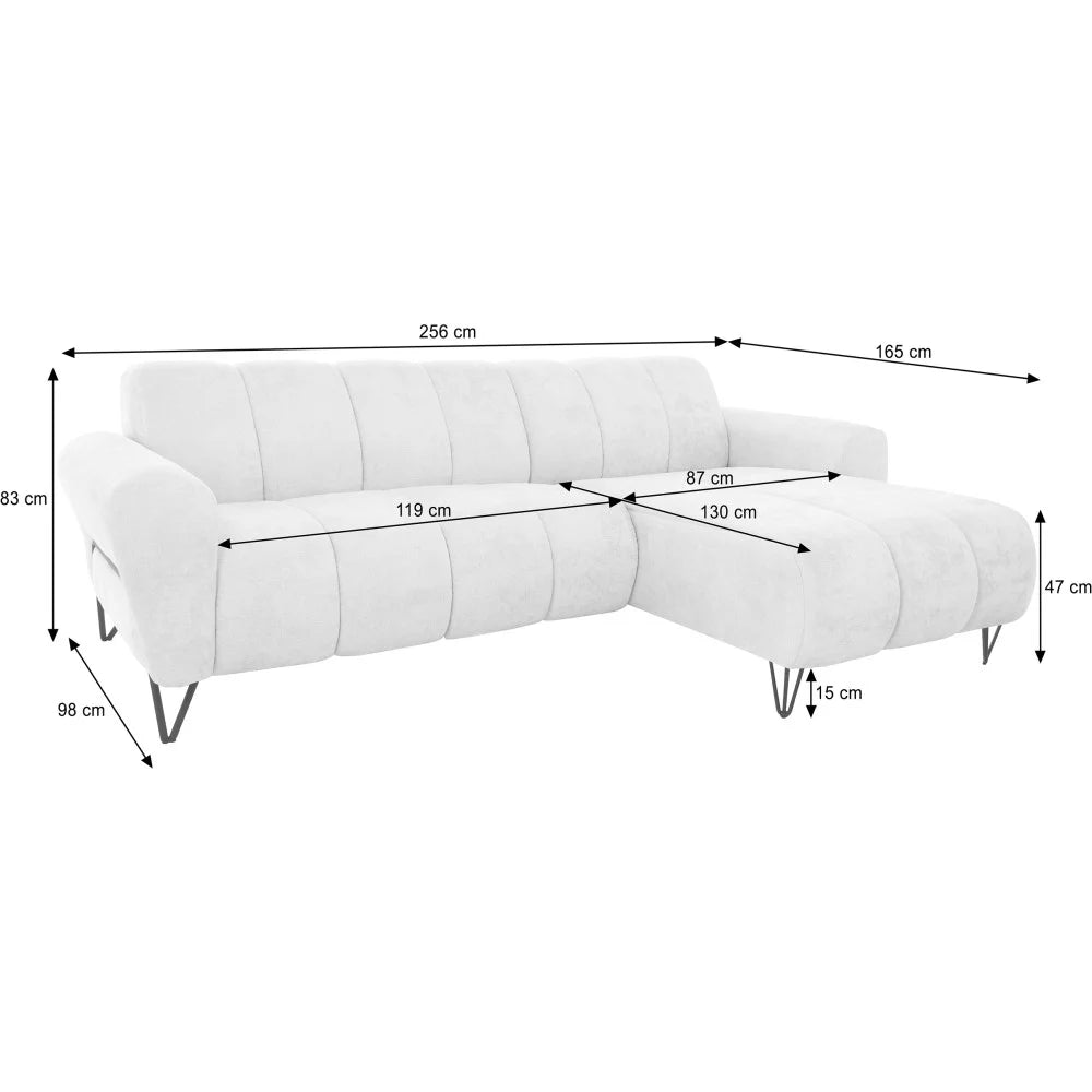 PolsterOase Sofa – Volare L Mini Ecksofa in Vega – Ansicht 9