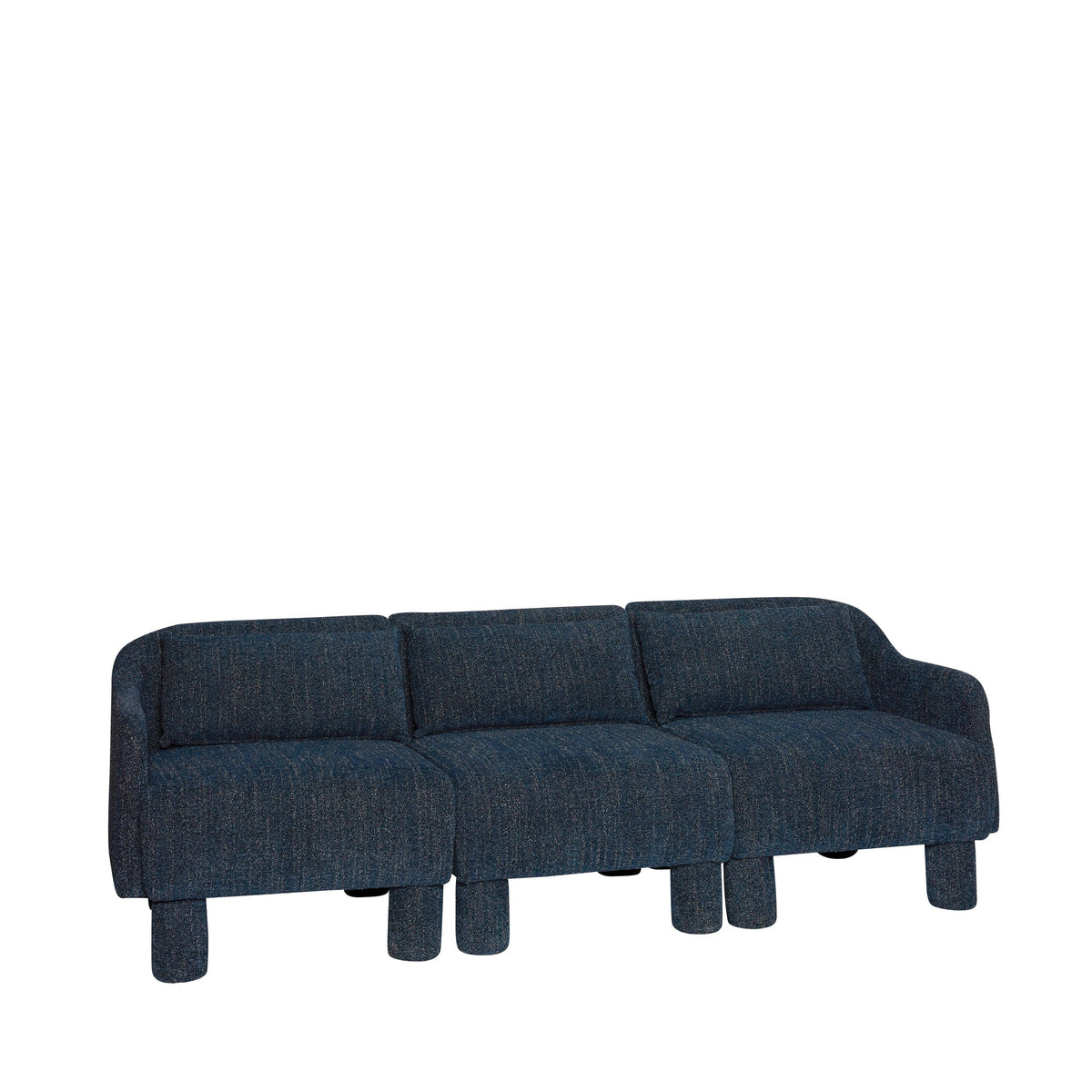 PolsterOase Möbel – Elegance Sofa dunkelblau – Ansicht 3