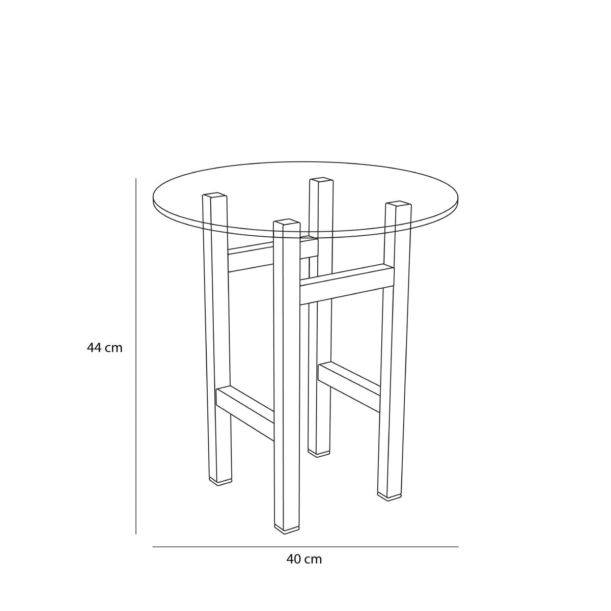 PolsterOase Möbel – Elevate Beistelltisch aus Esche, Glas und Stahl – Ansicht 4