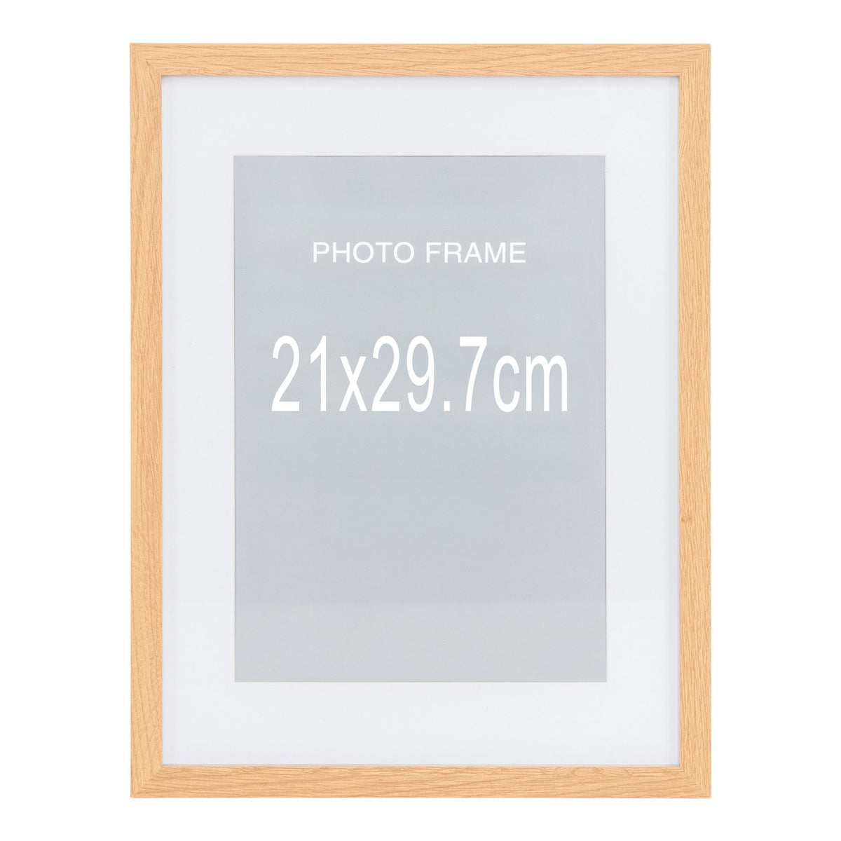 PolsterOase Möbel – Marbella Bilderrahmen aus Glas, Natur, 21 × 29, 7 cm, 5er Set