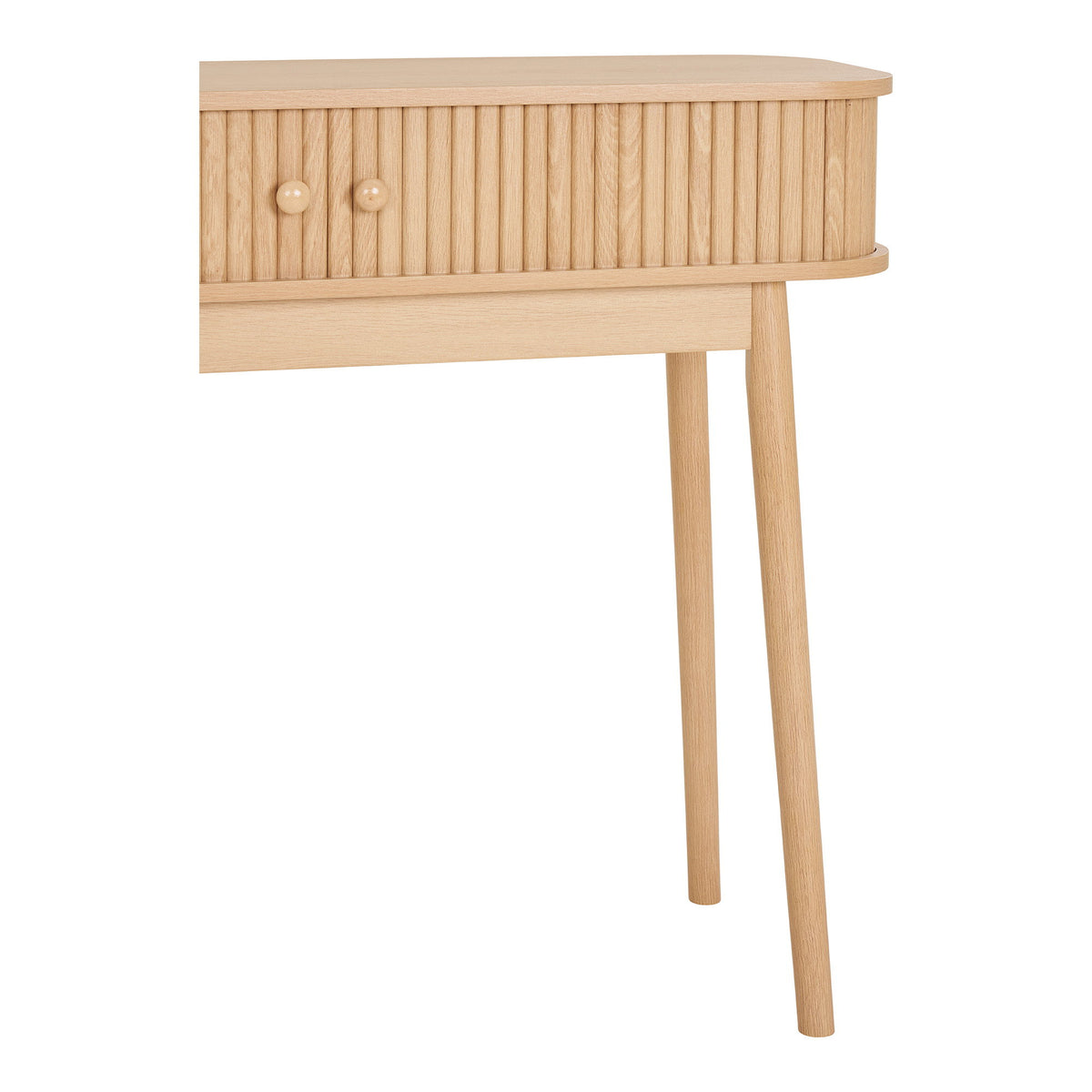 PolsterOase Möbel – Nikko Konsolentisch, 2 Türen, natur, 100 x 30 x 80 cm – Ansicht 5