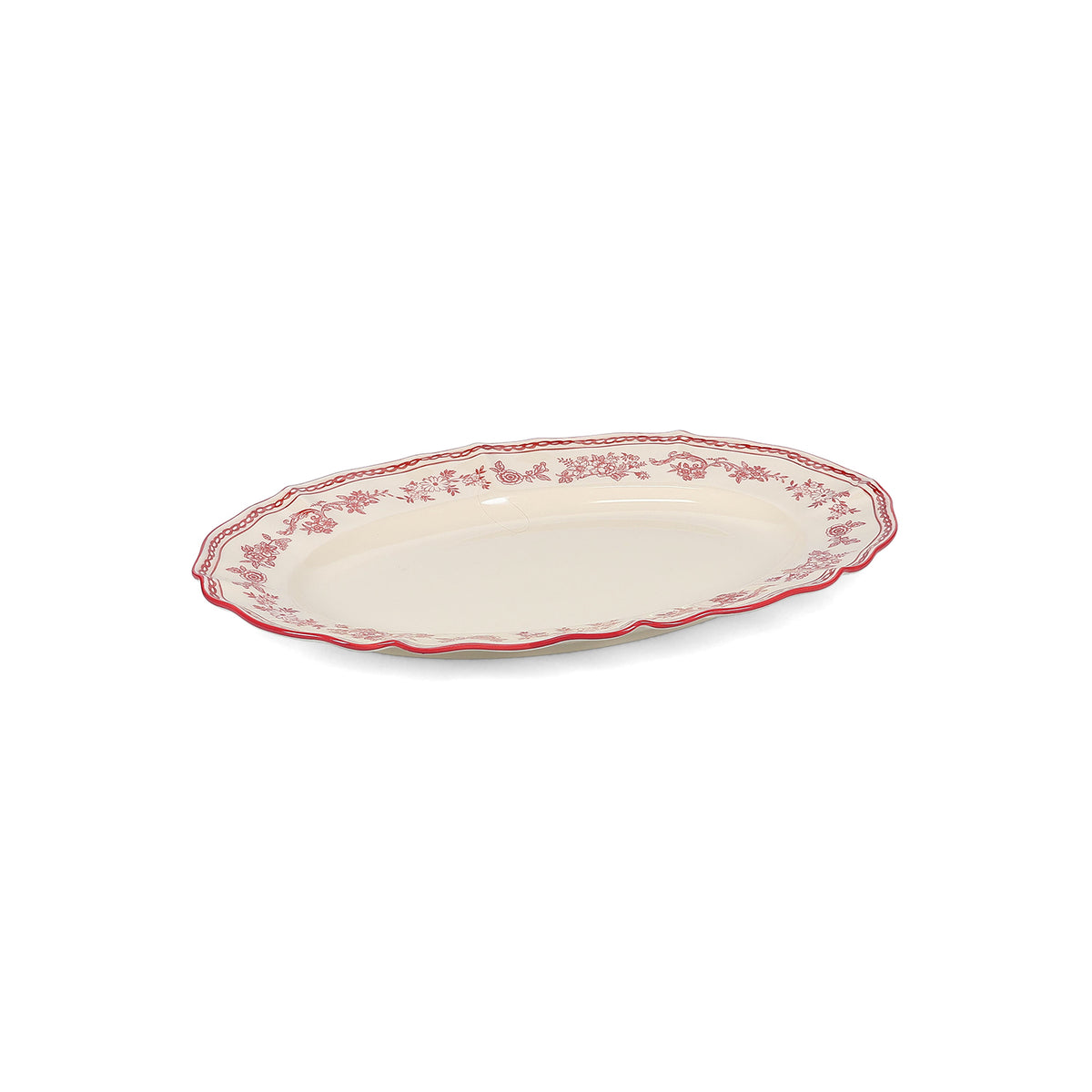 PolsterOase Möbel – Servierplatte 32, 5 x 22, 5 cm oval bordeaux Cyril – Ansicht 2