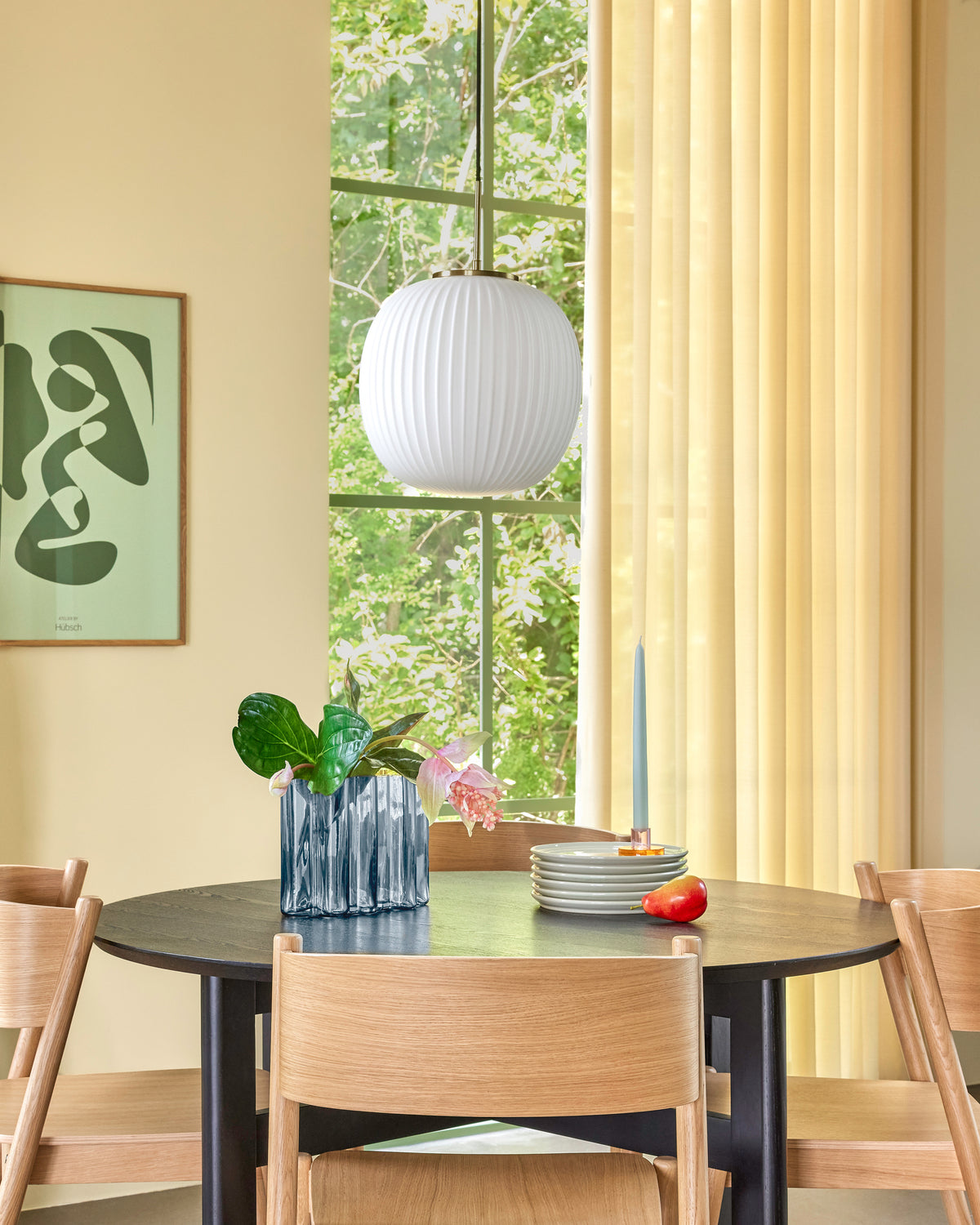 PolsterOase Möbel – Umber Vase aus mundgeblasenem Glas, Blau – Ansicht 3