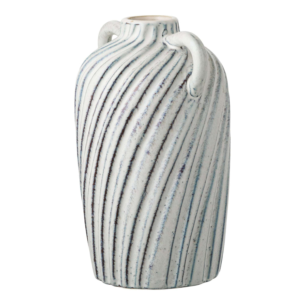 PolsterOase Möbel – Vase aus Keramik, Blau, 15, 5 × 14 × 22 cm – Ansicht 3