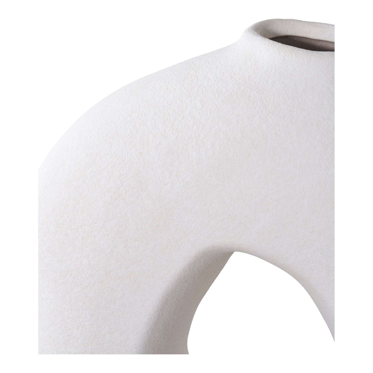 PolsterOase Möbel – Vase aus Keramik, Weiß, 24 × 10, 5 × 27, 8 cm – Ansicht 4
