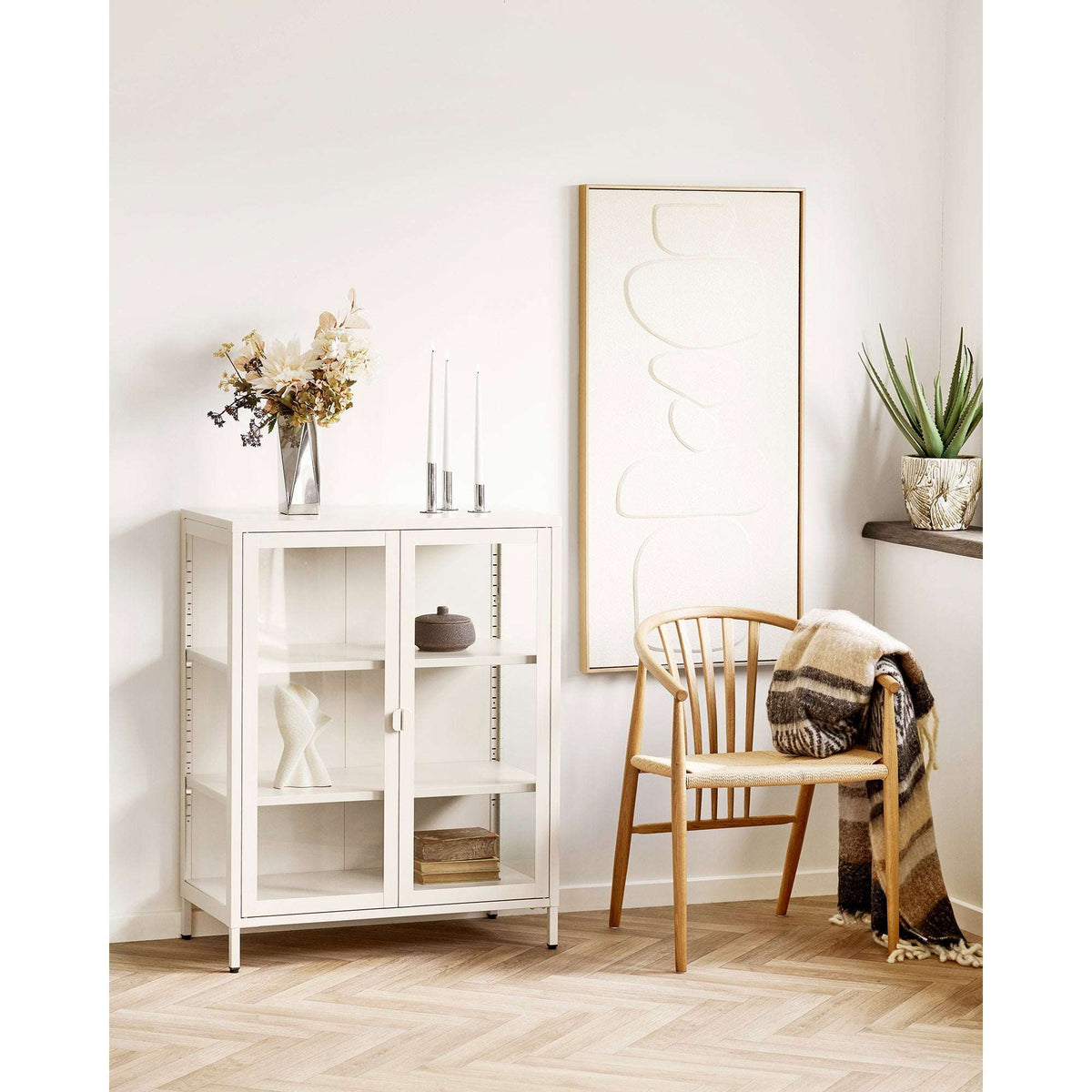 PolsterOase Möbel – Victoria Relief, Wanddekoration Nr. 1 aus Kiefernholz und Polystyrol, Beige – Ansicht 5