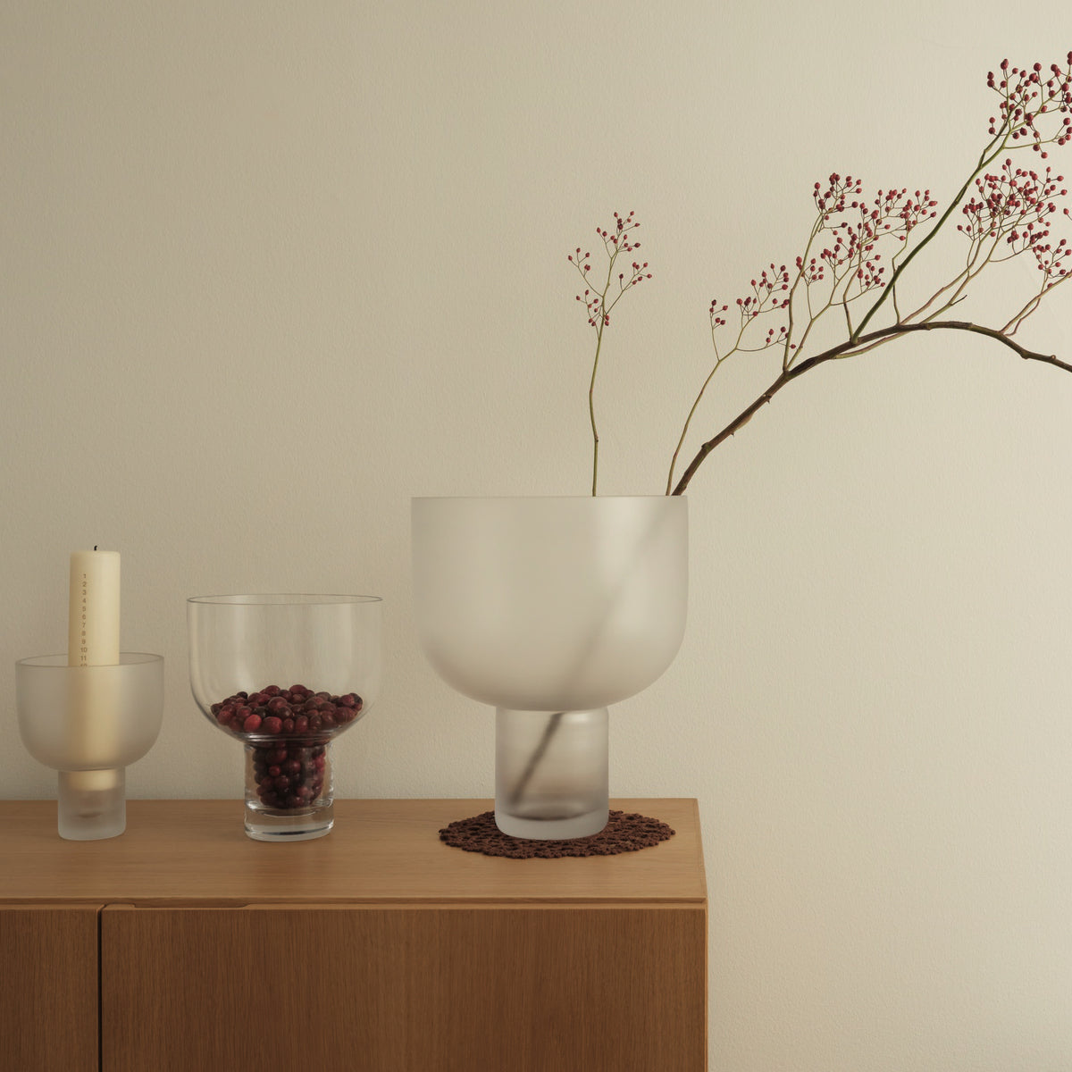 PolsterOase Vase – NEBL Vase Mittelgroß Transparent Nr. 3