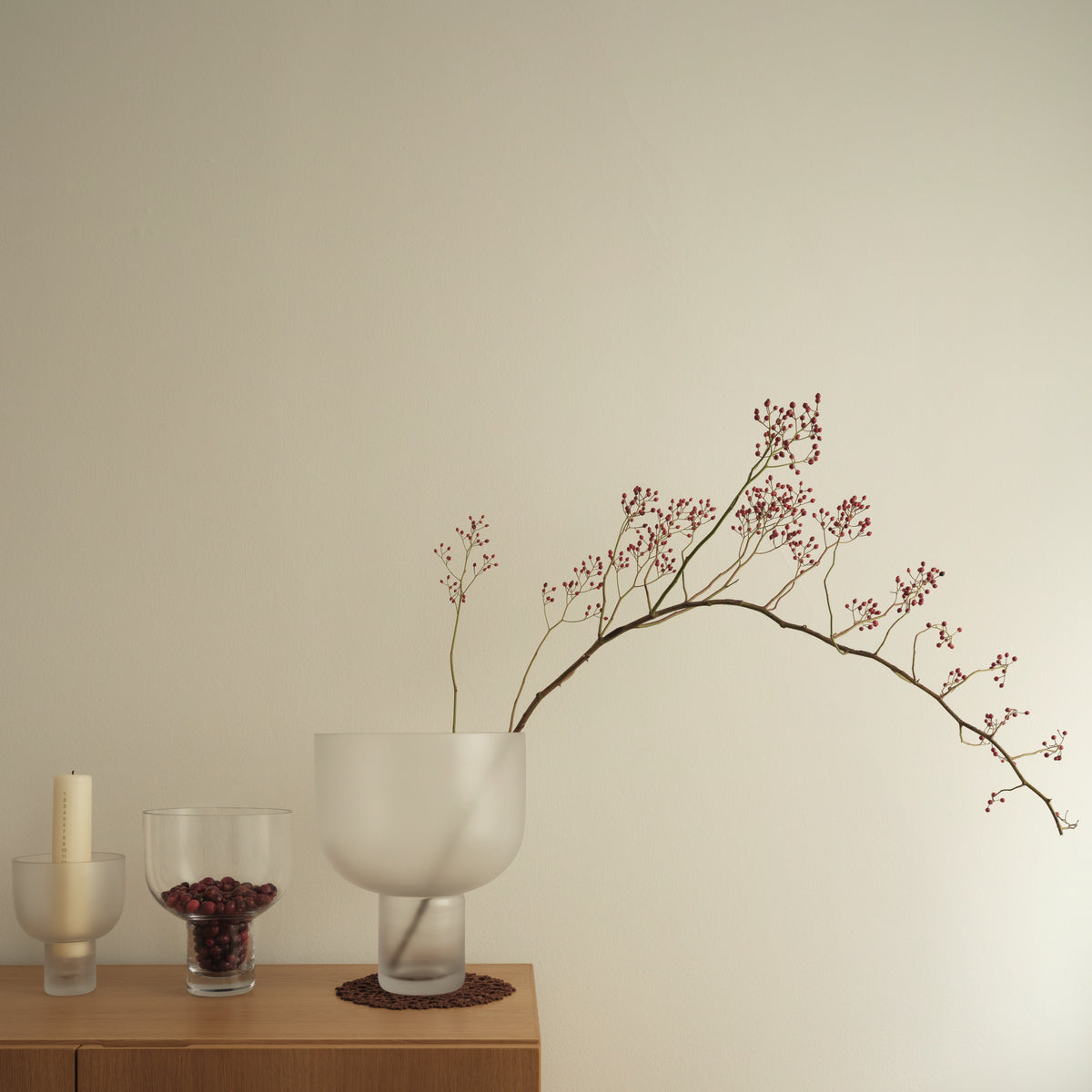 PolsterOase Vase – NEBL Vase Mittelgroß Transparent Nr. 4