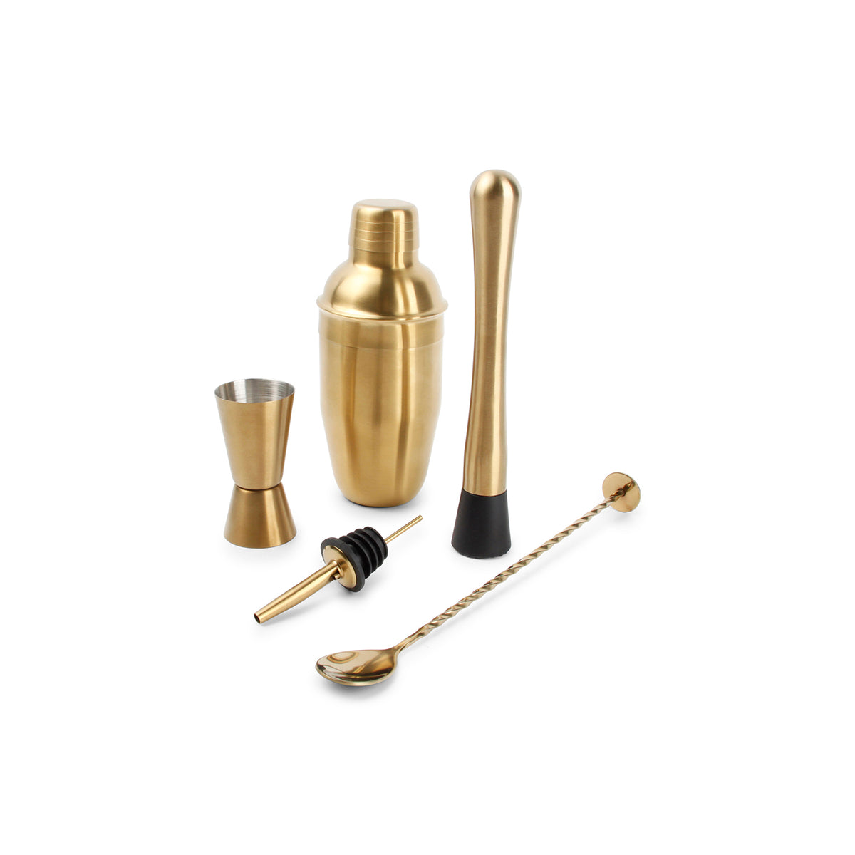 S|P Collection 7-teiliges Cocktail-Set, goldfarben, für die Bar – Produktansicht 2