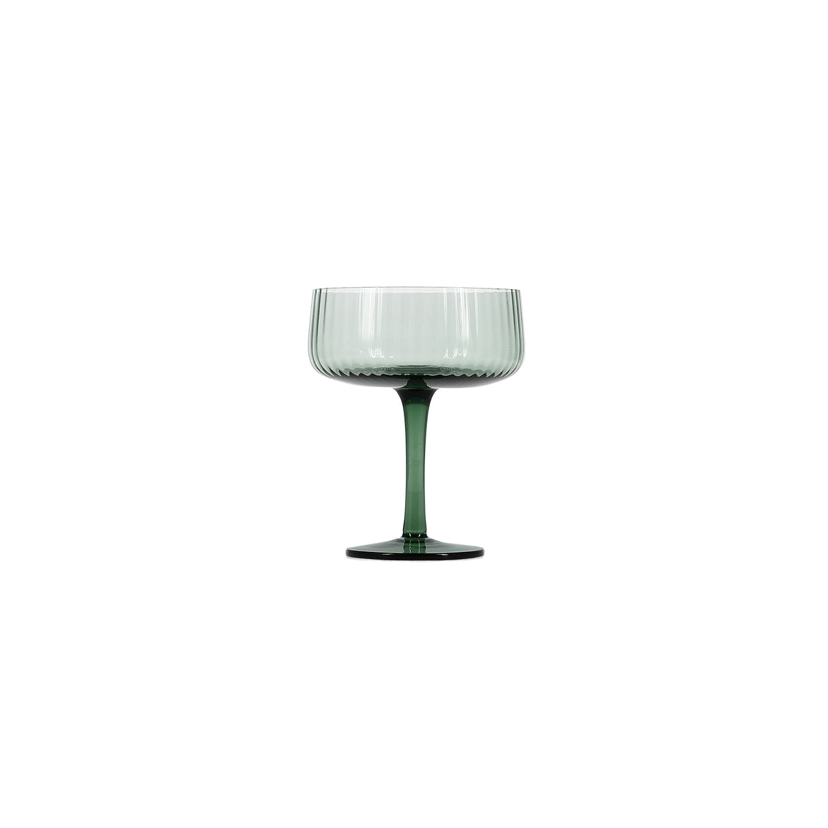 S|P Collection Champagnerglas 23 cl Coupe dunkelgrün Ray - 4er-Set – Produktansicht 1