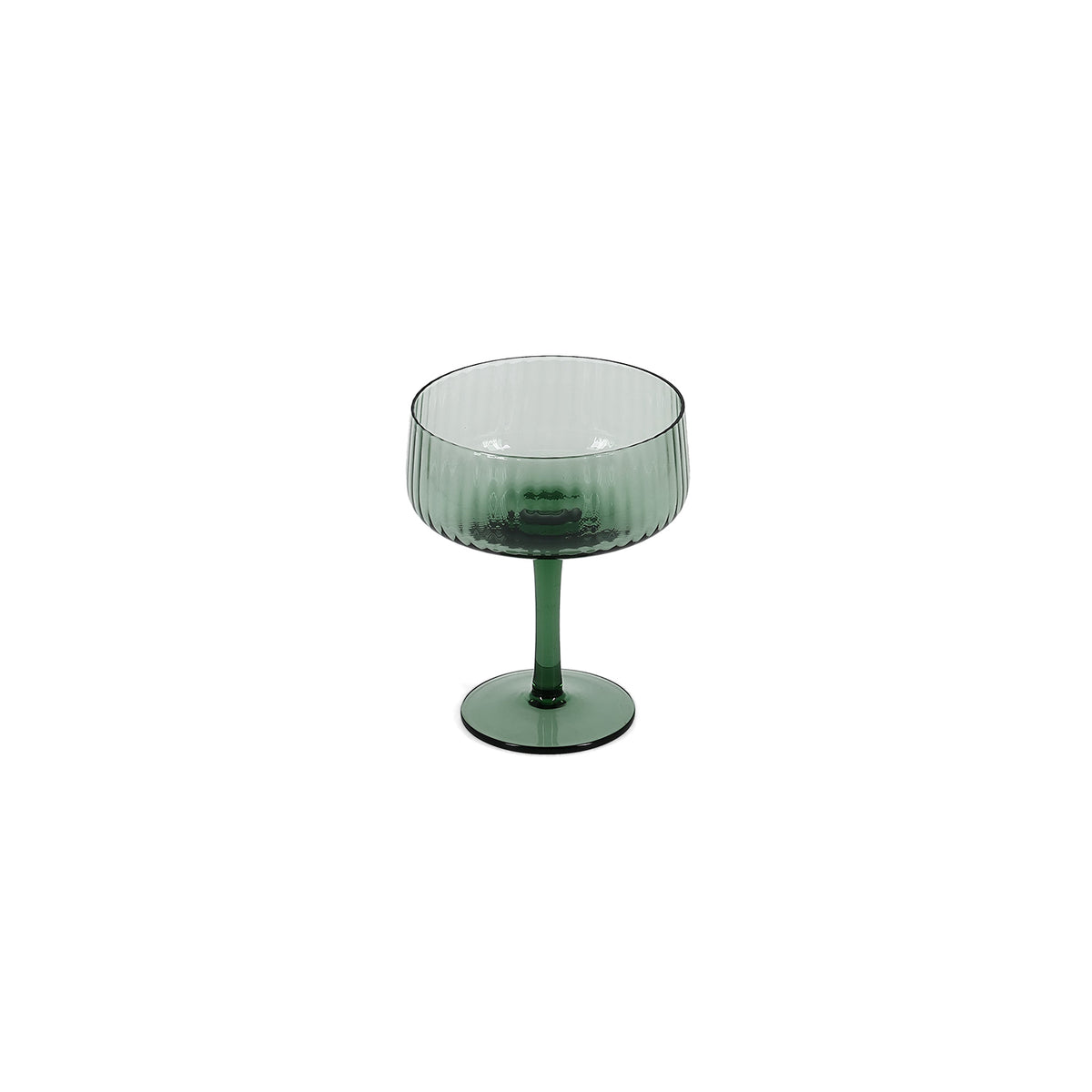S|P Collection Champagnerglas 23 cl Coupe dunkelgrün Ray - 4er-Set – Produktansicht 3