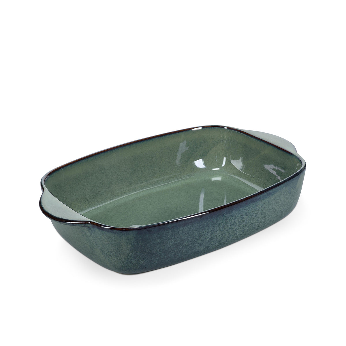 Salt & Pepper Auflaufform 39/33x25,5xH8,5cm grün/blau Meridian – Produktansicht 1
