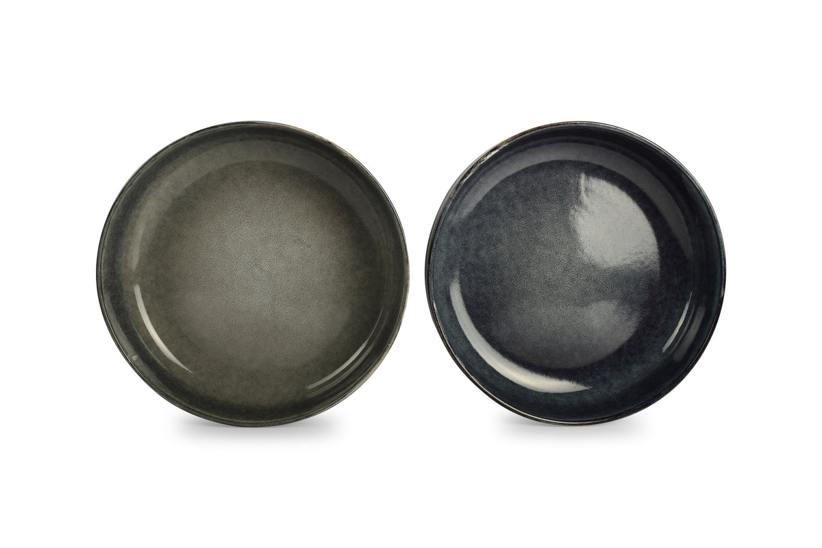Salt & Pepper Servierschale 28 x H7 cm grün/blau Meridian – 2er-Set – Produktansicht 4