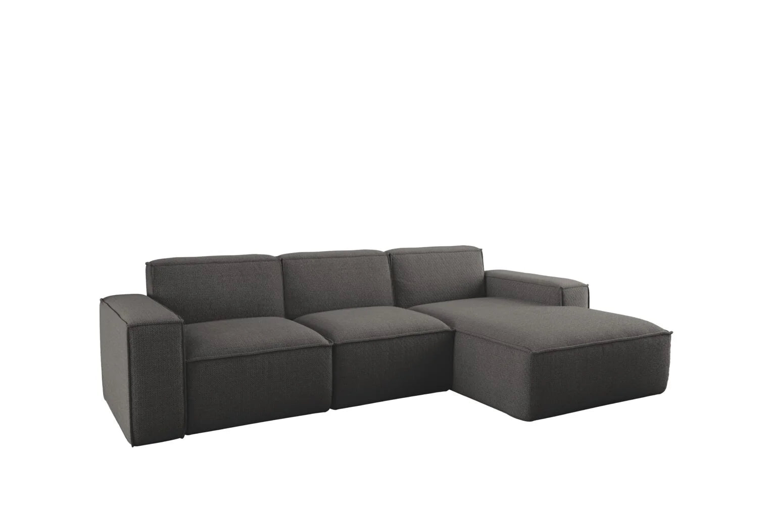 Ecksofa Sienna in Struktur #Variant_Anthrazit-Rechts
