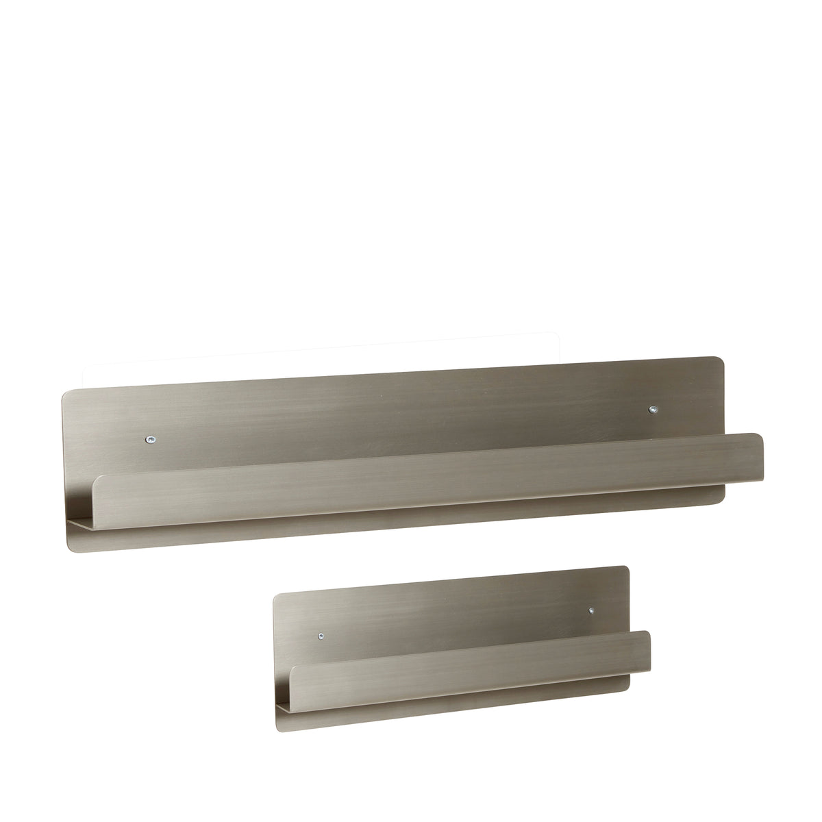 PolsterOase Möbel – Fold Bilderleisten aus Edelstahl, 2er, Set, Nickel – Ansicht 2
