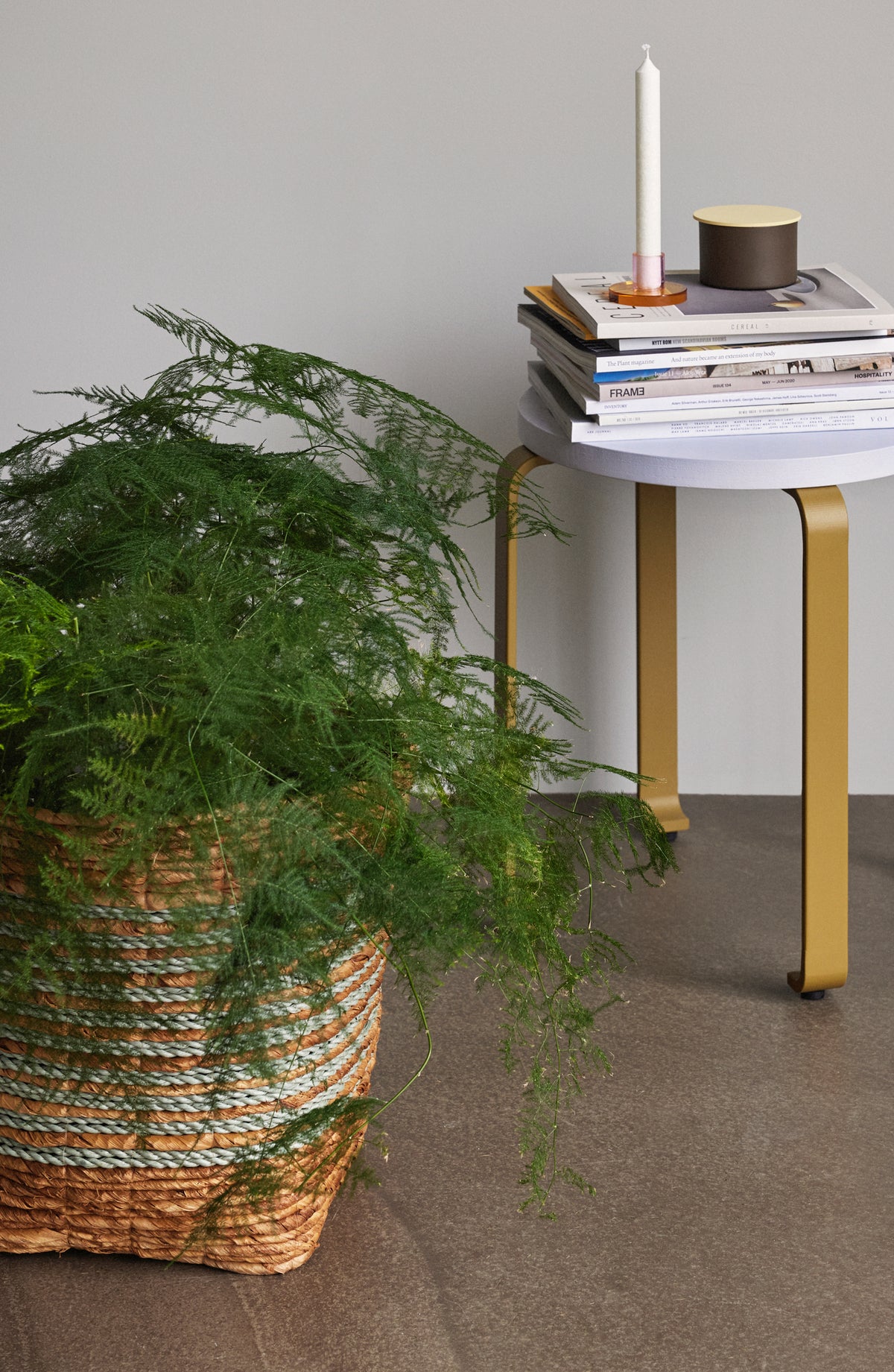 PolsterOase Möbel – 2 x Smile Hocker Lavendel/Khaki – Ansicht 9
