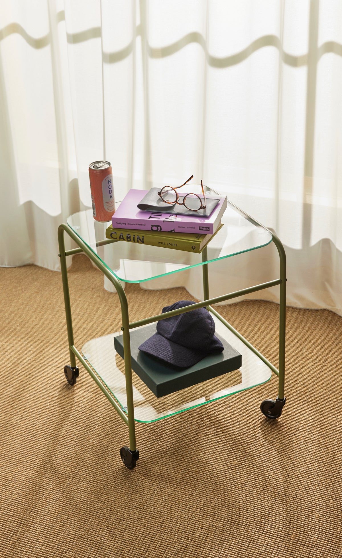 PolsterOase Möbel – Zephyr Trolley aus Glas und Metall – Ansicht 6