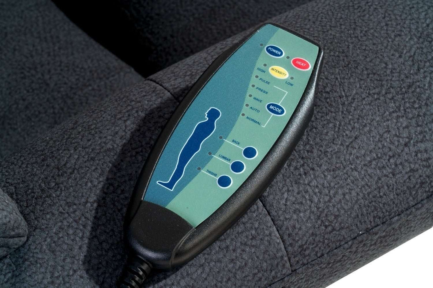 Elektrischer TV Drehsessel Sessel mit Massage + Wärme und Hocker - POLSTEROASE