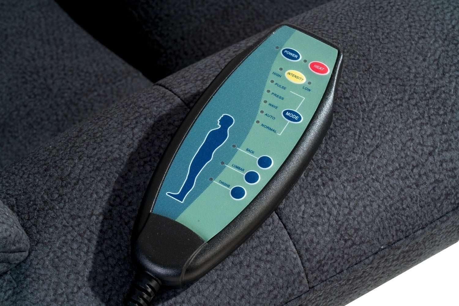 Elektrischer TV Drehsessel Sessel mit Massage + Wärme und Hocker - POLSTEROASE