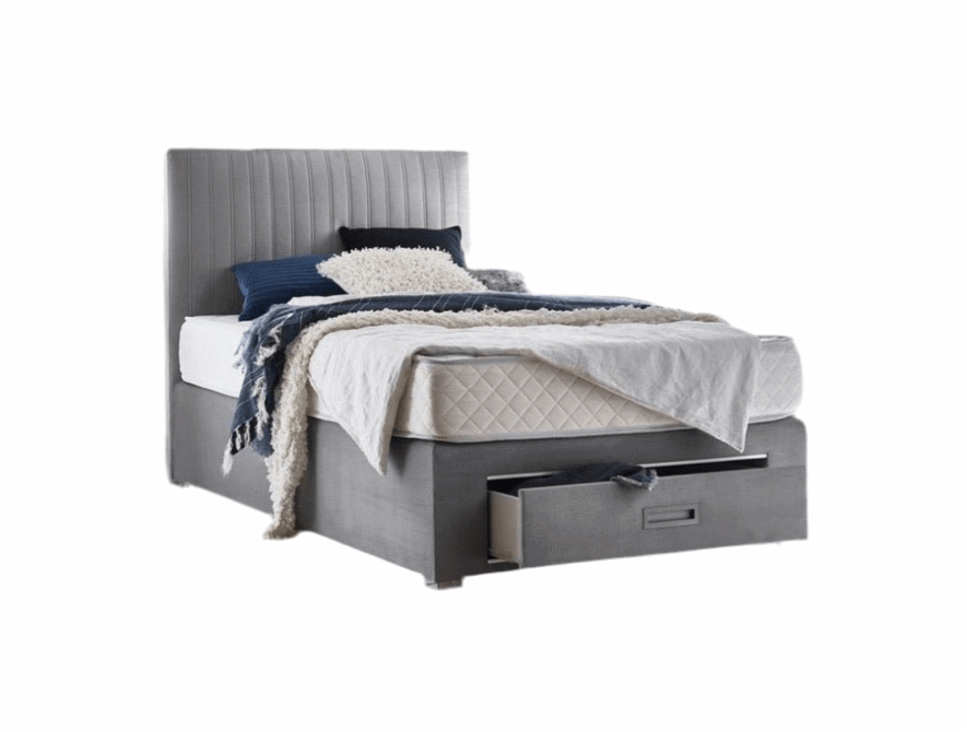 Veganes Boxbett 120x200 mit Matratze - POLSTEROASE