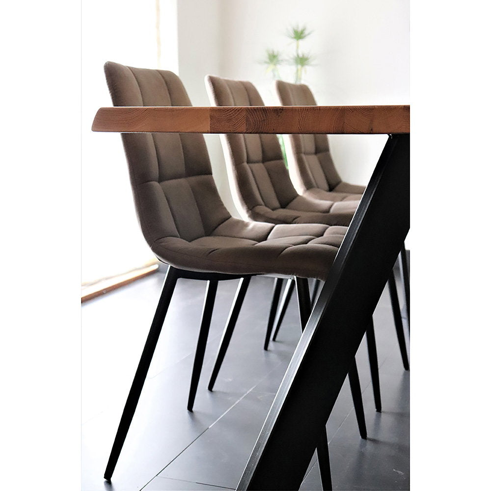 Middelfart Esszimmerstühle, Hellbraun/Schwarz, 2er-Set