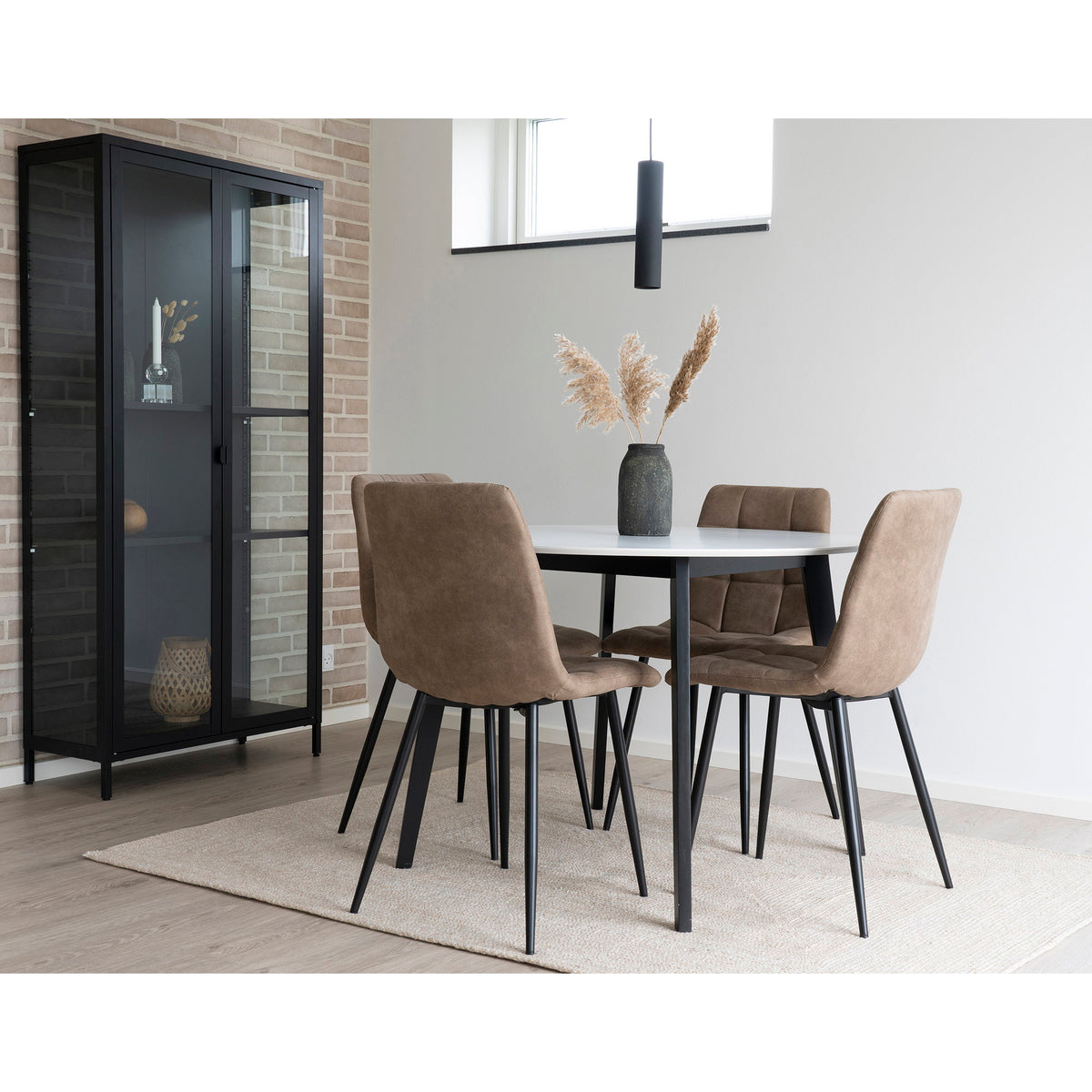 Middelfart Esszimmerstühle, Hellbraun/Schwarz, 2er-Set