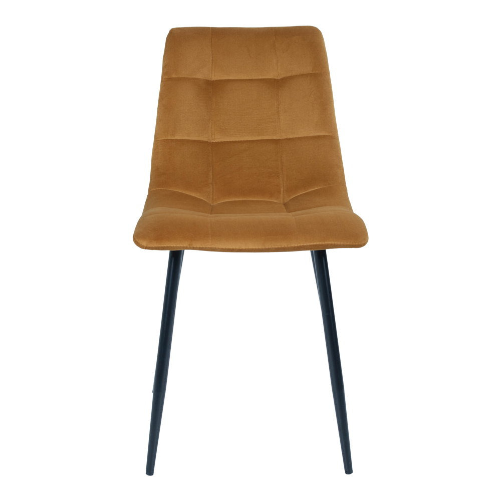 Middelfart Esszimmerstühle, Senfgelb/Schwarz, 2er-Set