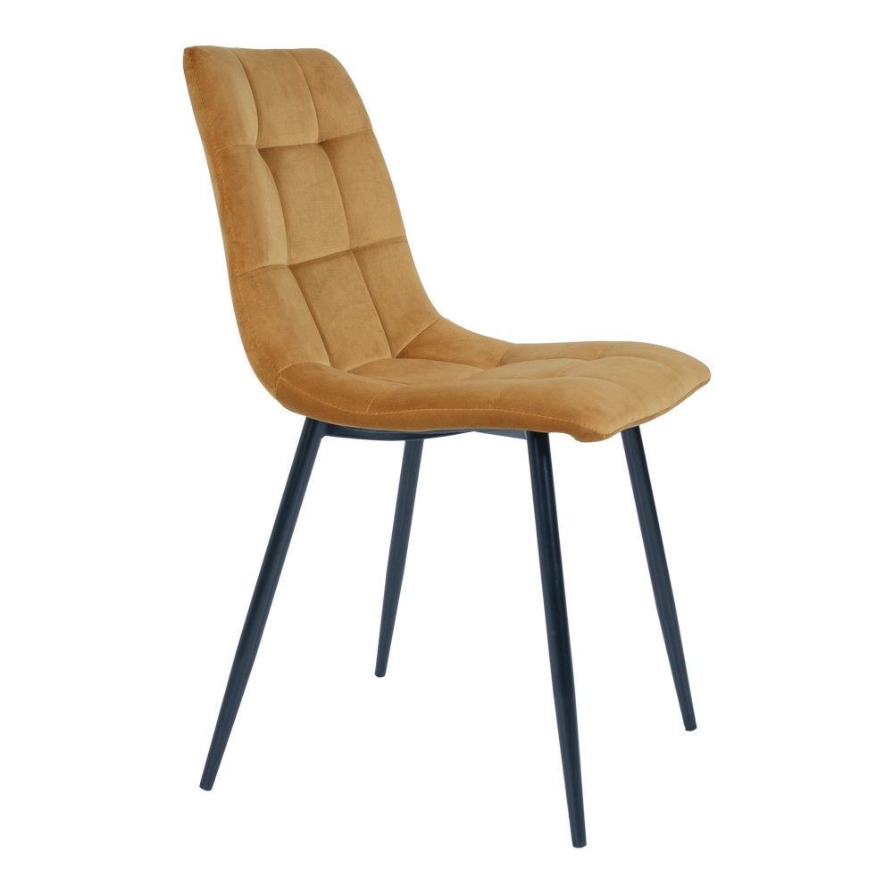 Middelfart Esszimmerstühle, Senfgelb/Schwarz, 2er-Set