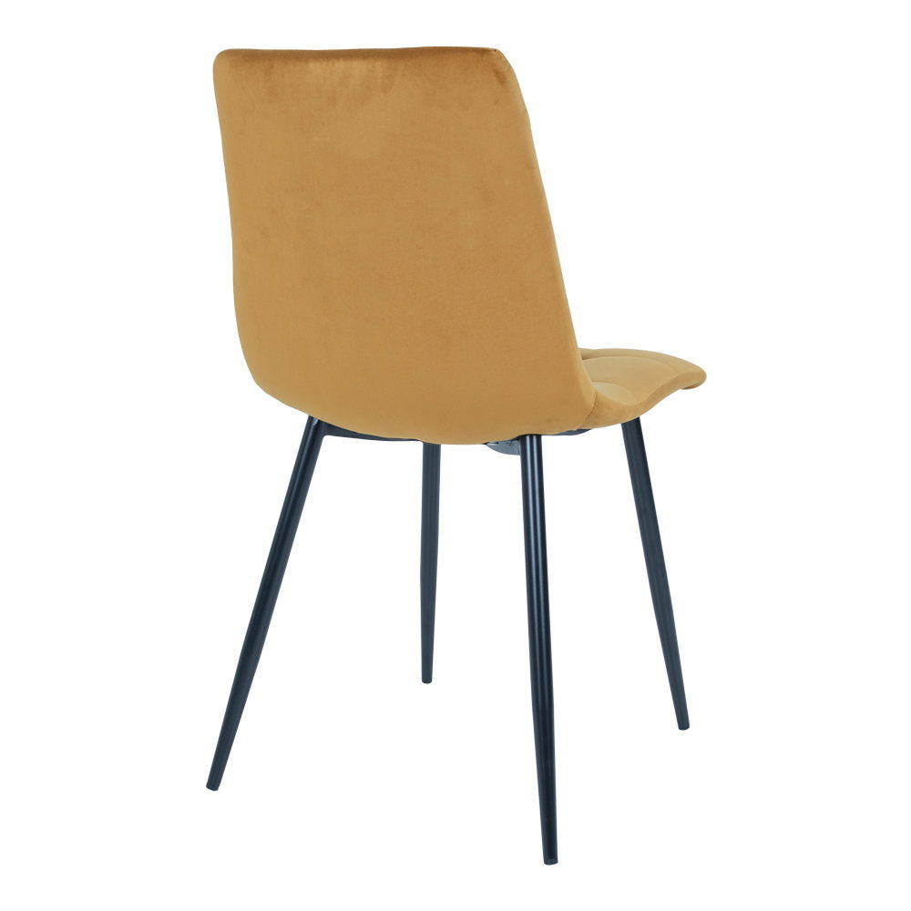 Middelfart Esszimmerstühle, Senfgelb/Schwarz, 2er-Set