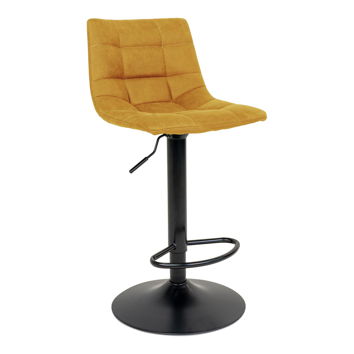 Middelfart Barhocker, Senfgelb/Schwarz, 2er-Set