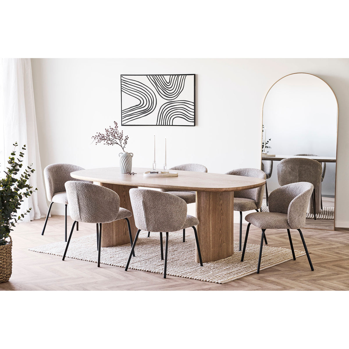 Safira Esszimmerstühle, Beige, 2er-Set