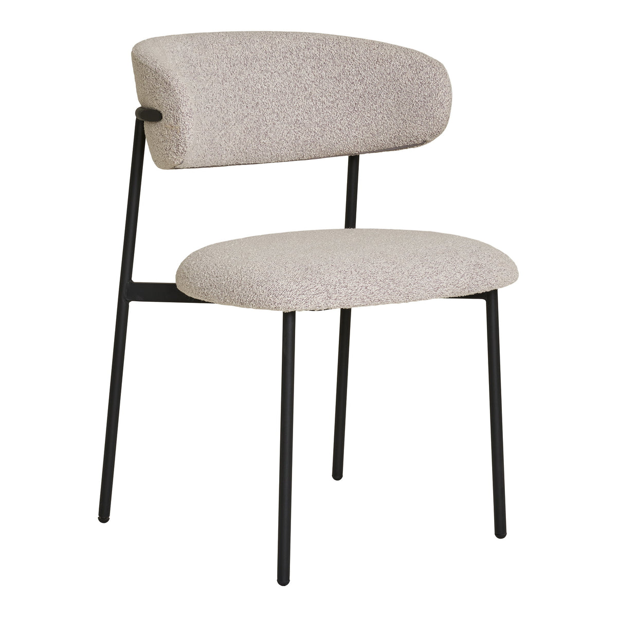Mira Esszimmerstühle, Sand/Schwarz, 2er-Set