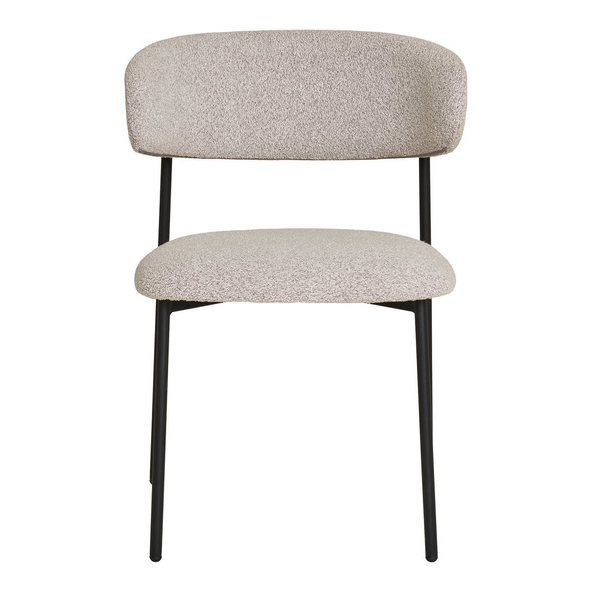 Mira Esszimmerstühle, Sand/Schwarz, 2er-Set
