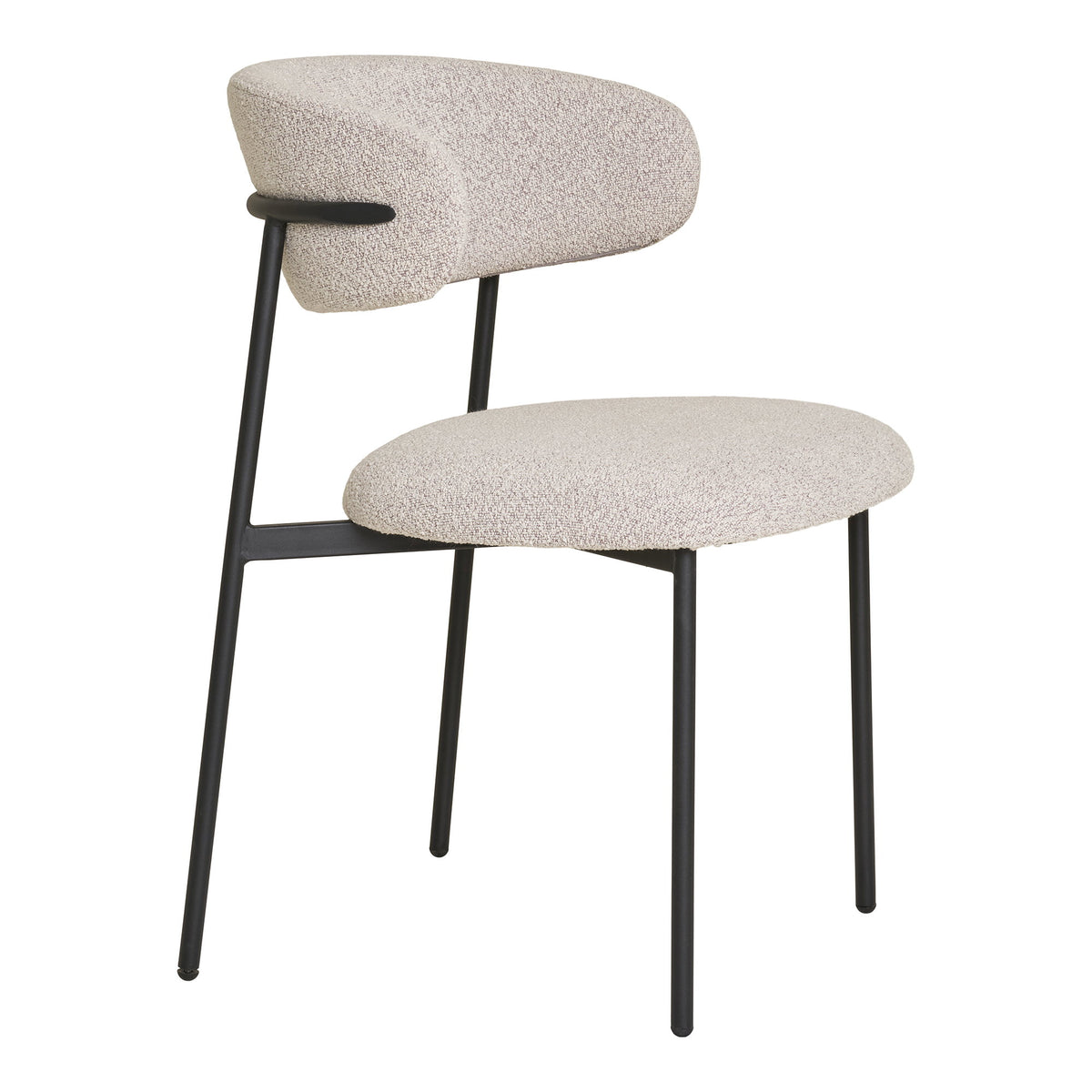 Mira Esszimmerstühle, Sand/Schwarz, 2er-Set