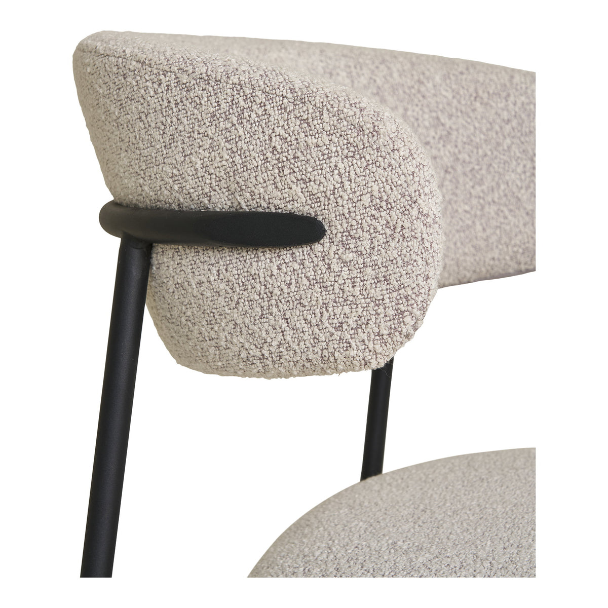 Mira Esszimmerstühle, Sand/Schwarz, 2er-Set