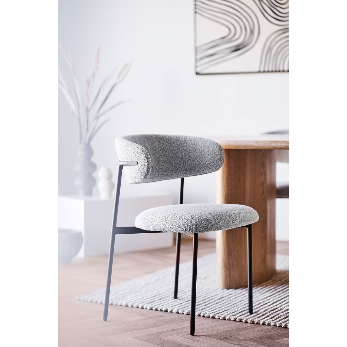 Mira Esszimmerstühle, Sand/Schwarz, 2er-Set
