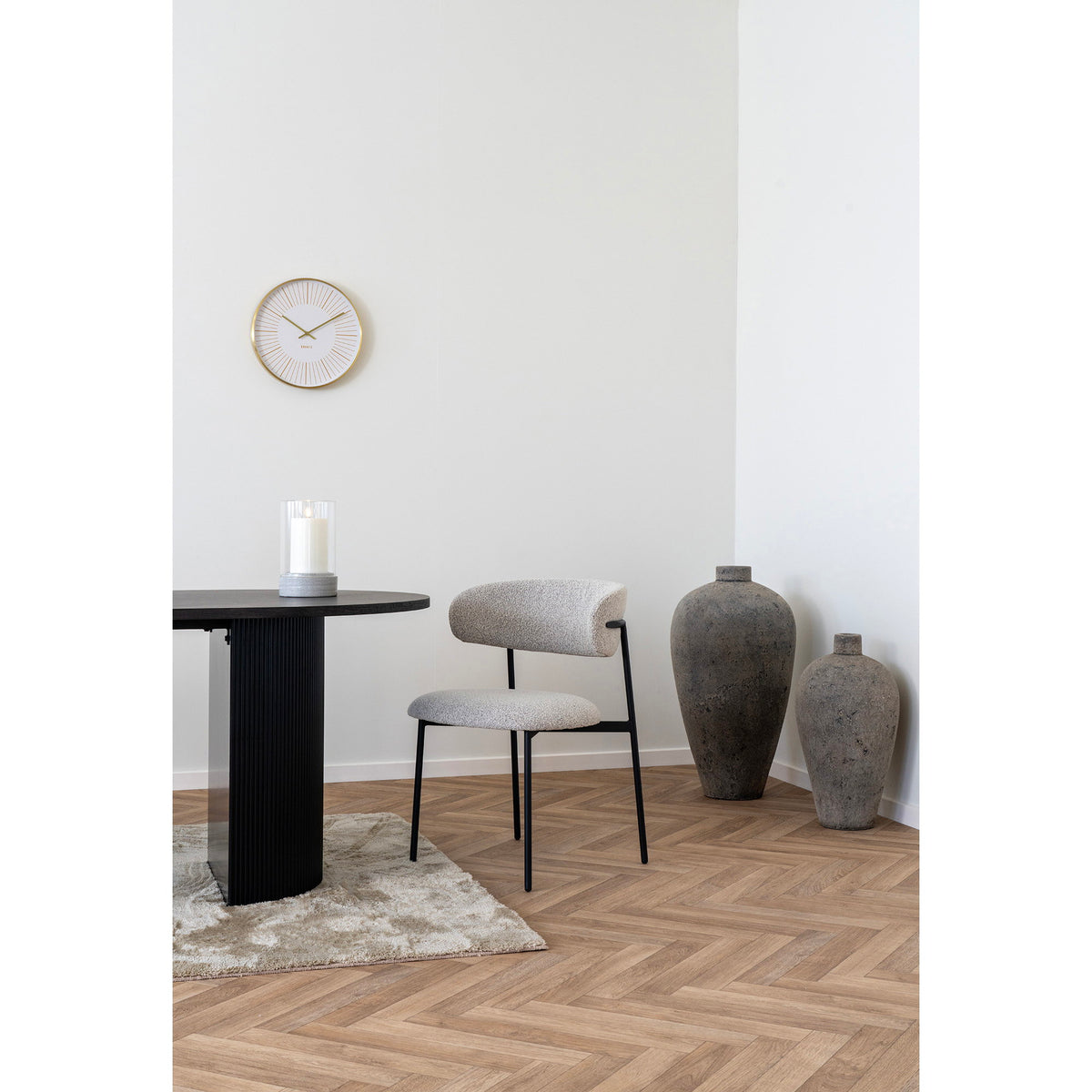 Mira Esszimmerstühle, Sand/Schwarz, 2er-Set
