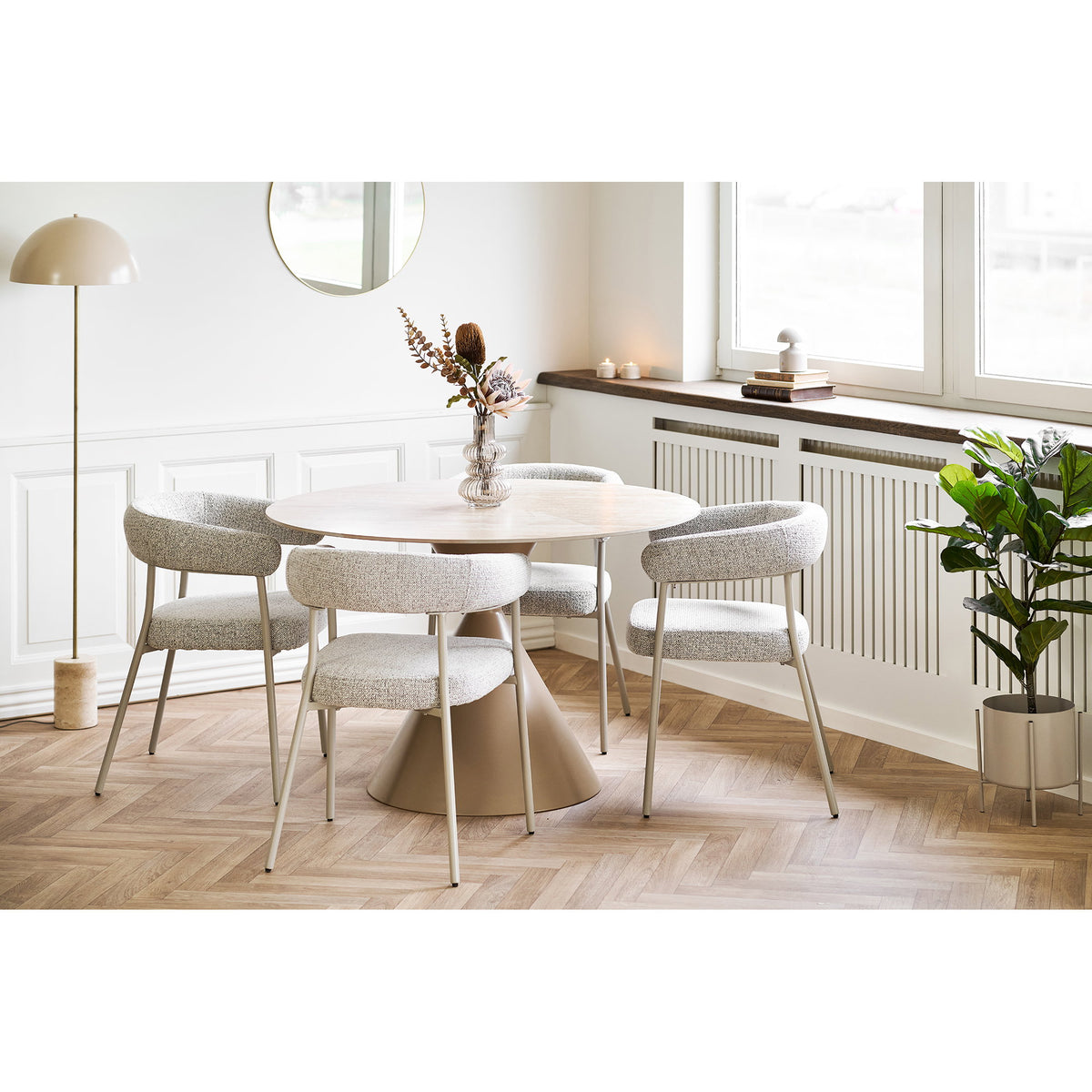 Trivio Esszimmerstühle, Sand/Grau, 2er-Set