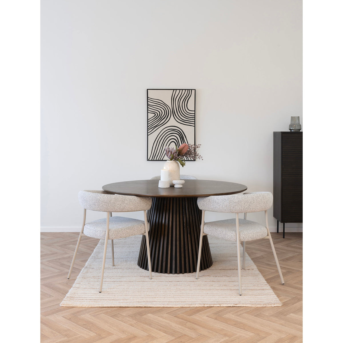Trivio Esszimmerstühle, Sand/Grau, 2er-Set